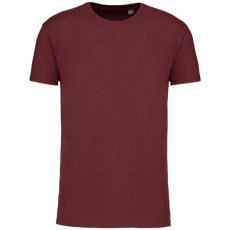 KARIBAN Férfi organikus rövid ujjú póló, Kariban KA3025IC, Wine Heather-2XL