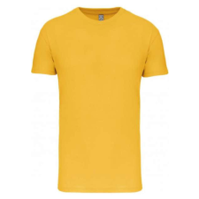 KARIBAN Férfi organikus rövid ujjú póló, Kariban KA3025IC, Yellow-XL férfi póló
