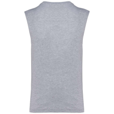 KARIBAN Férfi organikus széles vállú ujjatlan póló, Kariban KA3022IC, Oxford Grey-XL