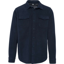 KARIBAN Férfi polár felső sherpa béléssel, Kariban KA582, Navy/Storm Grey-3XL férfi pulóver, kardigán