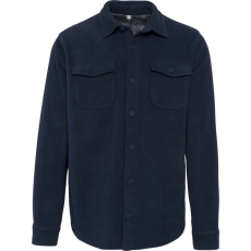 KARIBAN Férfi polár felső sherpa béléssel, Kariban KA582, Navy/Storm Grey-4XL
