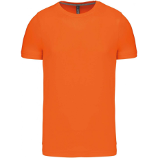 KARIBAN Férfi póló Kariban KA356 Rövid Ujjú Környakú póló -3XL, Orange