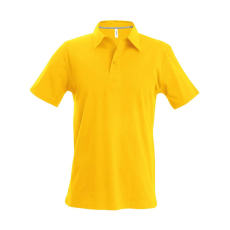 KARIBAN férfi rövid ujjú galléros piké póló KA241, Yellow-4XL