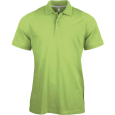 KARIBAN Férfi rövid ujjú galléros piké póló, Kariban KA241, Lime-XL