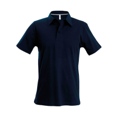 KARIBAN Férfi rövid ujjú galléros piké póló, Kariban KA241, Navy-4XL