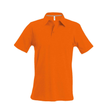 KARIBAN Férfi rövid ujjú galléros piké póló, Kariban KA241, Orange-XL férfi póló