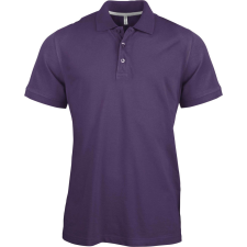 KARIBAN Férfi rövid ujjú galléros piké póló, Kariban KA241, Purple-3XL férfi póló