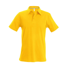 KARIBAN Férfi rövid ujjú galléros piké póló, Kariban KA241, Yellow-2XL férfi póló