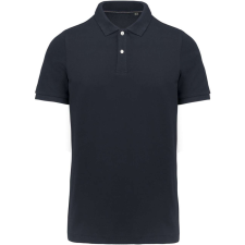 KARIBAN Férfi rövid ujjú galléros piké póló, SUPIMA pamutból, Kariban KA2000, Navy-3XL férfi póló