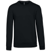 KARIBAN Férfi vastag környakas pulóver, Kariban KA488, Black-4XL
