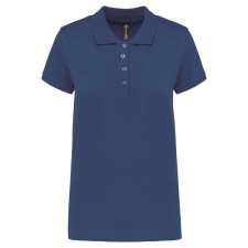 KARIBAN galléros Női piké póló, rövid ujjú KA255, Deep Blue-2XL női póló