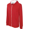KARIBAN Gyerek kapucnis pulóver Kariban KA486 Kids' Full Zip Hooded Sweatshirt -10/12, Red/White