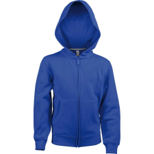 KARIBAN Gyermek cipzáras kapucnis pulóver, Kariban KA455, Light Royal Blue-10/12 gyerek pulóver, kardigán