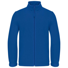 KARIBAN Gyermek cipzáras mikropolár pulóver, Kariban KA920, Royal Blue-8/10