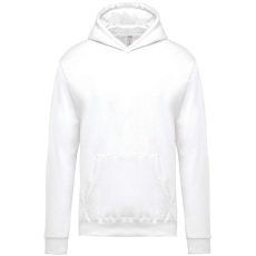 KARIBAN Gyermek kapucnis pulóver, Kariban KA477, White-10/12