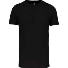 KARIBAN Gyermek kereknyakú organikus pamut póló, Kariban KA3027IC, Black-2/4 gyerek póló