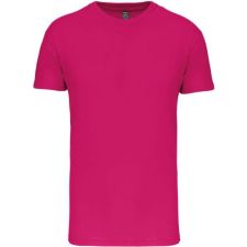 KARIBAN Gyermek kereknyakú organikus pamut póló, Kariban KA3027IC, Fuchsia-2/4 gyerek póló