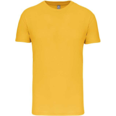 KARIBAN Gyermek kereknyakú organikus pamut póló, Kariban KA3027IC, Yellow-4/6
