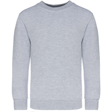 KARIBAN Gyermek környakas pulóver, Kariban KA475, Oxford Grey-12/14