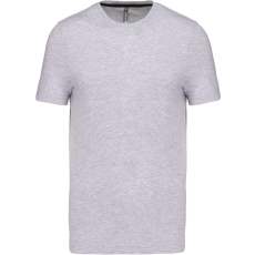 KARIBAN jersey rövid ujjú férfi póló KA356, Oxford Grey-M