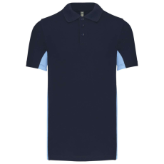 KARIBAN KA232 FLAG - SHORT-SLEEVED TWO-TONE POLO SHIRT M
