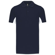 KARIBAN KA232 FLAG - SHORT-SLEEVED TWO-TONE POLO SHIRT M