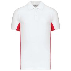 KARIBAN KA232 FLAG - SHORT-SLEEVED TWO-TONE POLO SHIRT M
