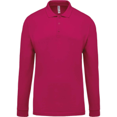 KARIBAN KA256 MEN'S LONG-SLEEVED PIQUÉ POLO SHIRT L