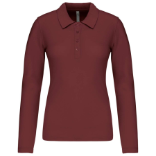 KARIBAN KA257 LADIES’ LONG-SLEEVED PIQUÉ POLO SHIRT 2XL munkaruha
