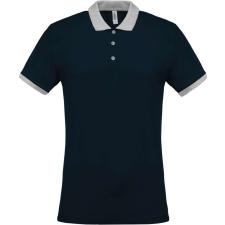 KARIBAN KA258 MEN&#039;S TWO-TONE PIQUÉ POLO SHIRT L munkaruha