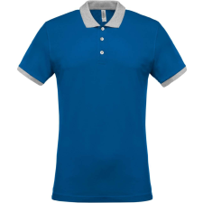KARIBAN KA258 MEN'S TWO-TONE PIQUÉ POLO SHIRT M munkaruha