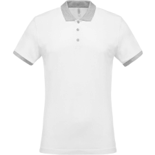 KARIBAN KA258 MEN'S TWO-TONE PIQUÉ POLO SHIRT S munkaruha