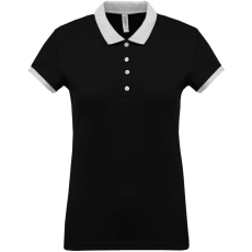 KARIBAN KA259 LADIES’ TWO-TONE PIQUÉ POLO SHIRT 2XL