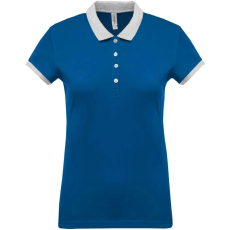 KARIBAN KA259 LADIES’ TWO-TONE PIQUÉ POLO SHIRT L