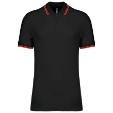 KARIBAN KA272 MEN'S SHORT-SLEEVED POLOSHIRT WITH CONTRASTING PIPING 3XL