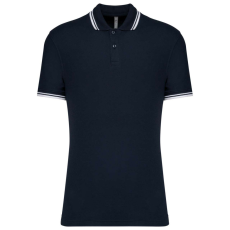 KARIBAN KA272 MEN'S SHORT-SLEEVED POLOSHIRT WITH CONTRASTING PIPING 3XL