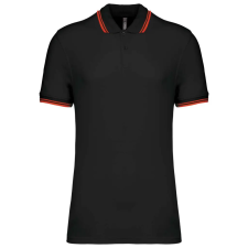 KARIBAN KA272 MEN'S SHORT-SLEEVED POLOSHIRT WITH CONTRASTING PIPING 4XL munkaruha