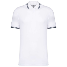 KARIBAN KA272 MEN'S SHORT-SLEEVED POLOSHIRT WITH CONTRASTING PIPING 4XL