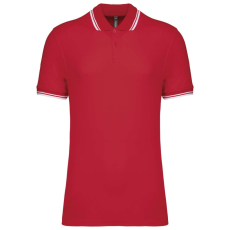 KARIBAN KA272 MEN'S SHORT-SLEEVED POLOSHIRT WITH CONTRASTING PIPING M