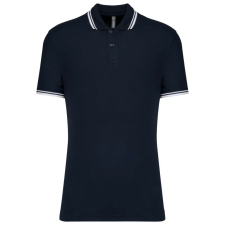 KARIBAN KA272 MEN'S SHORT-SLEEVED POLOSHIRT WITH CONTRASTING PIPING S munkaruha