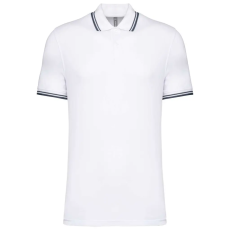KARIBAN KA272 MEN'S SHORT-SLEEVED POLOSHIRT WITH CONTRASTING PIPING XL