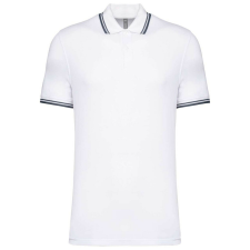 KARIBAN KA272 MEN&- 039;S 2 STRIPED SHORT SLEEVED POLOSHIRT 2XL férfi póló