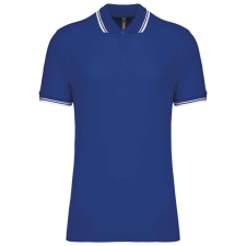 KARIBAN KA272 MEN&- 039;S 2 STRIPED SHORT SLEEVED POLOSHIRT 3XL férfi póló