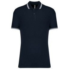 KARIBAN KA272 MEN&- 039;S 2 STRIPED SHORT SLEEVED POLOSHIRT 3XL
