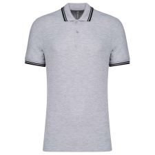 KARIBAN KA272 MEN&- 039;S 2 STRIPED SHORT SLEEVED POLOSHIRT 3XL férfi póló