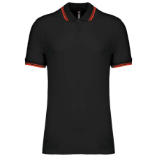 KARIBAN KA272 MEN&- 039;S 2 STRIPED SHORT SLEEVED POLOSHIRT M férfi póló