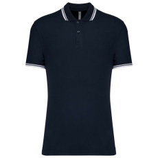 KARIBAN KA272 MEN&- 039;S 2 STRIPED SHORT SLEEVED POLOSHIRT XL