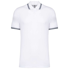 KARIBAN KA272 MEN&- 039;S 2 STRIPED SHORT SLEEVED POLOSHIRT XL férfi póló