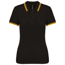 KARIBAN KA273 LADIE'S SHORT-SLEEVED POLOSHIRT WITH CONTRASTING PIPING L