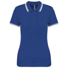 KARIBAN KA273 LADIE&- 039;S 2 STRIPED SHORT SLEEVED POLOSHIRT L blúz